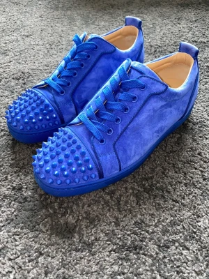 Christian Louboutin skor - Hej jag säljer nu mina Christian Louboutin skor som är köpa för cirka 1 år sedan i danmark. Knappt använda som ni ser på bilderna. Väldigt unik färg som man inte ser så ofta. Säljer skorna för dom har blivit små tyvär.. för fler bilder skriv i dm😊