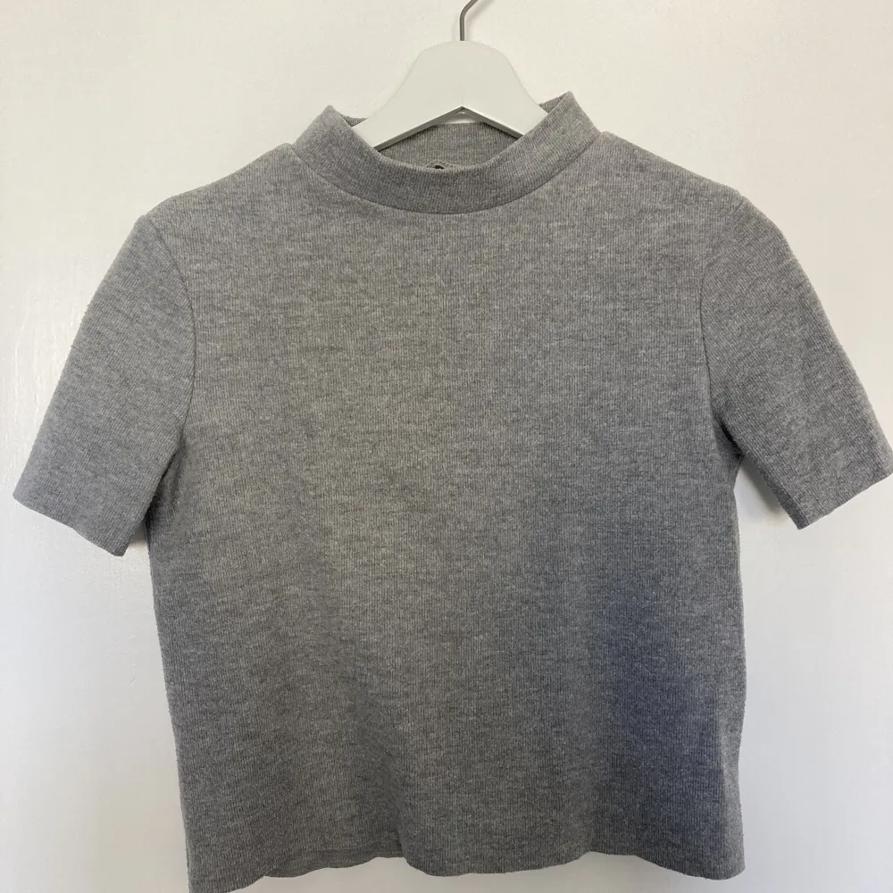 Grå polo-tshirt i gott skick (inte använd många gånger) från Zara i storlek S.. T-shirts.
