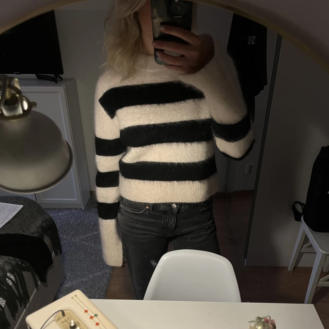 Tröja i ull- och mohairblandning - 91