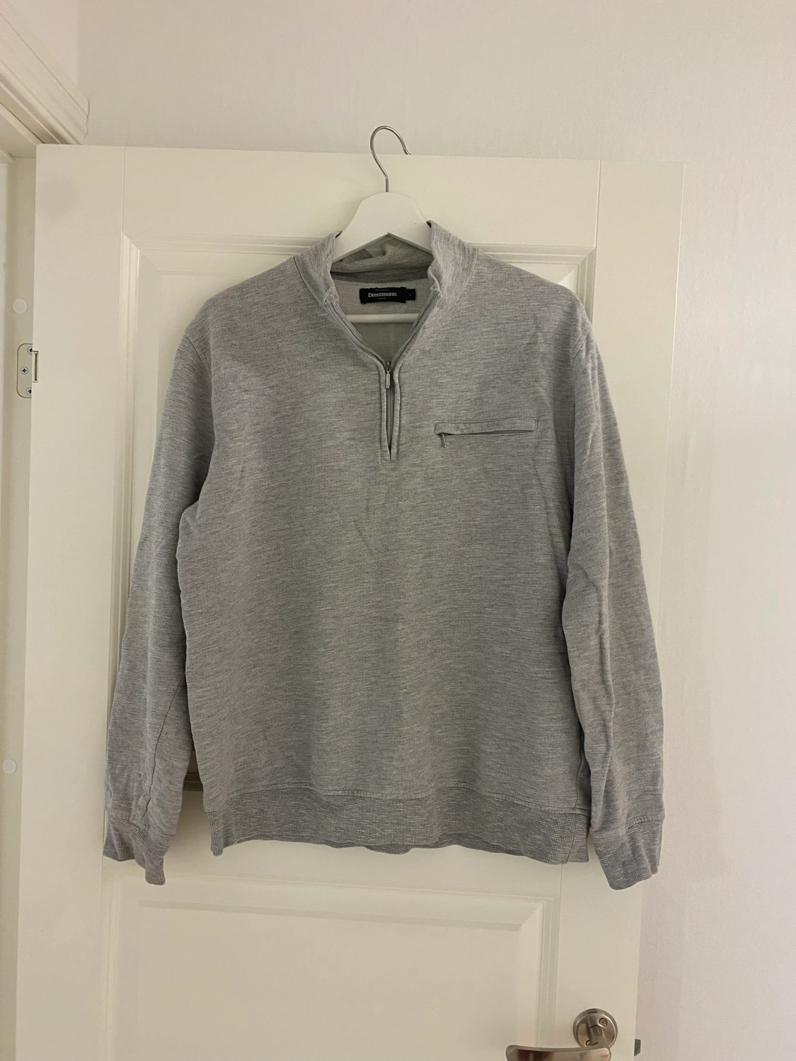 Half zip-upp tröja 