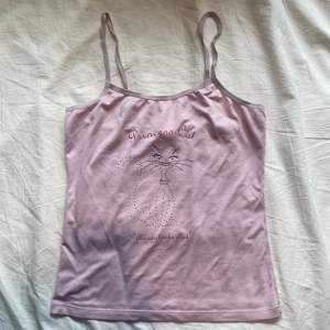 Rosa stretchigt linne i fint skick/ Pink stretchy tank top in great condition 