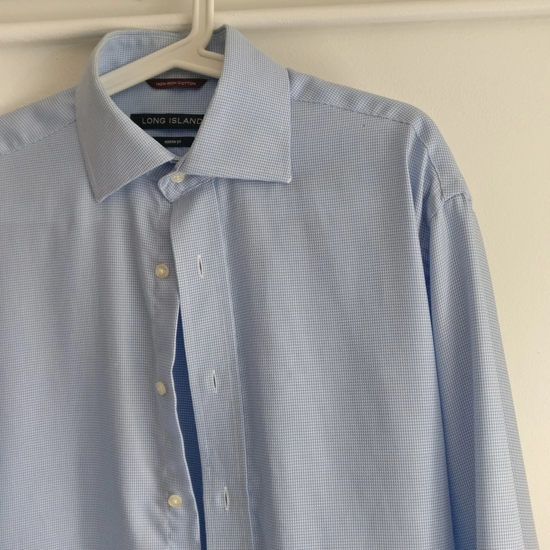 Ljusblå bomullsskjorta  - 91