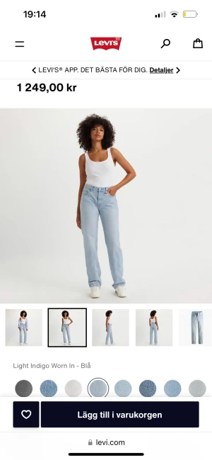 Levi’s jeans - Levi’s jeans 501. Storlek 25, nypris 1249.