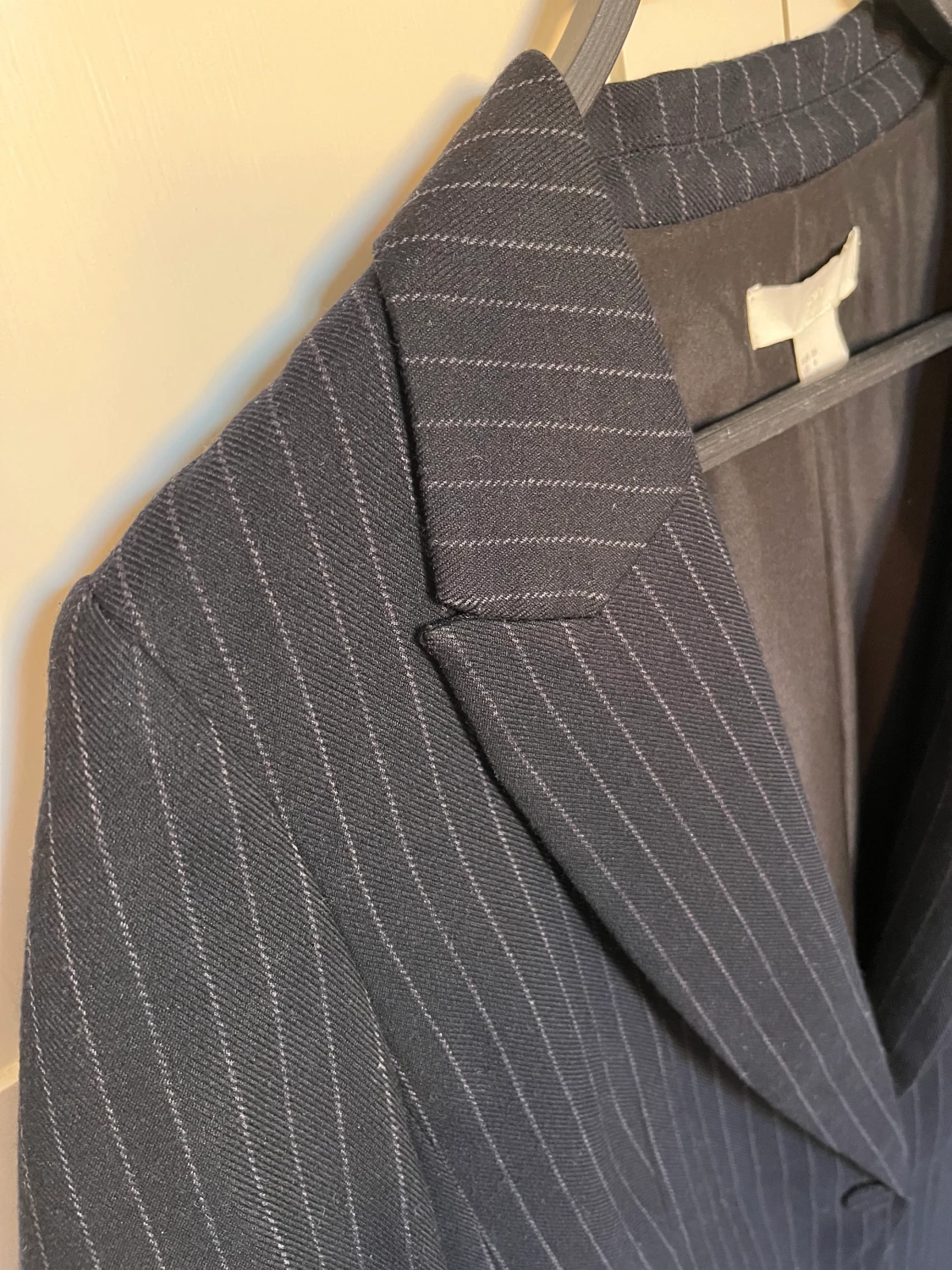 Kavaj marinblå kritstreck  - 90