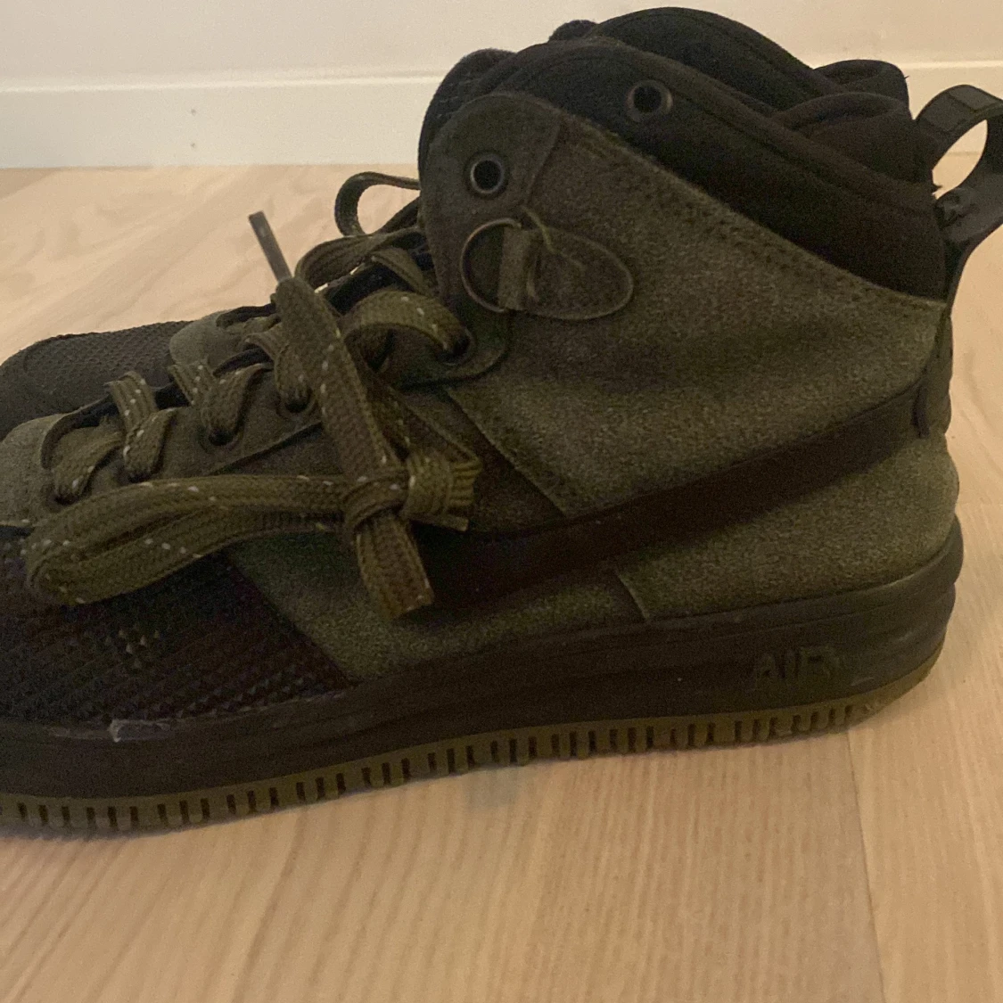 Olive green Nike lunar force 1