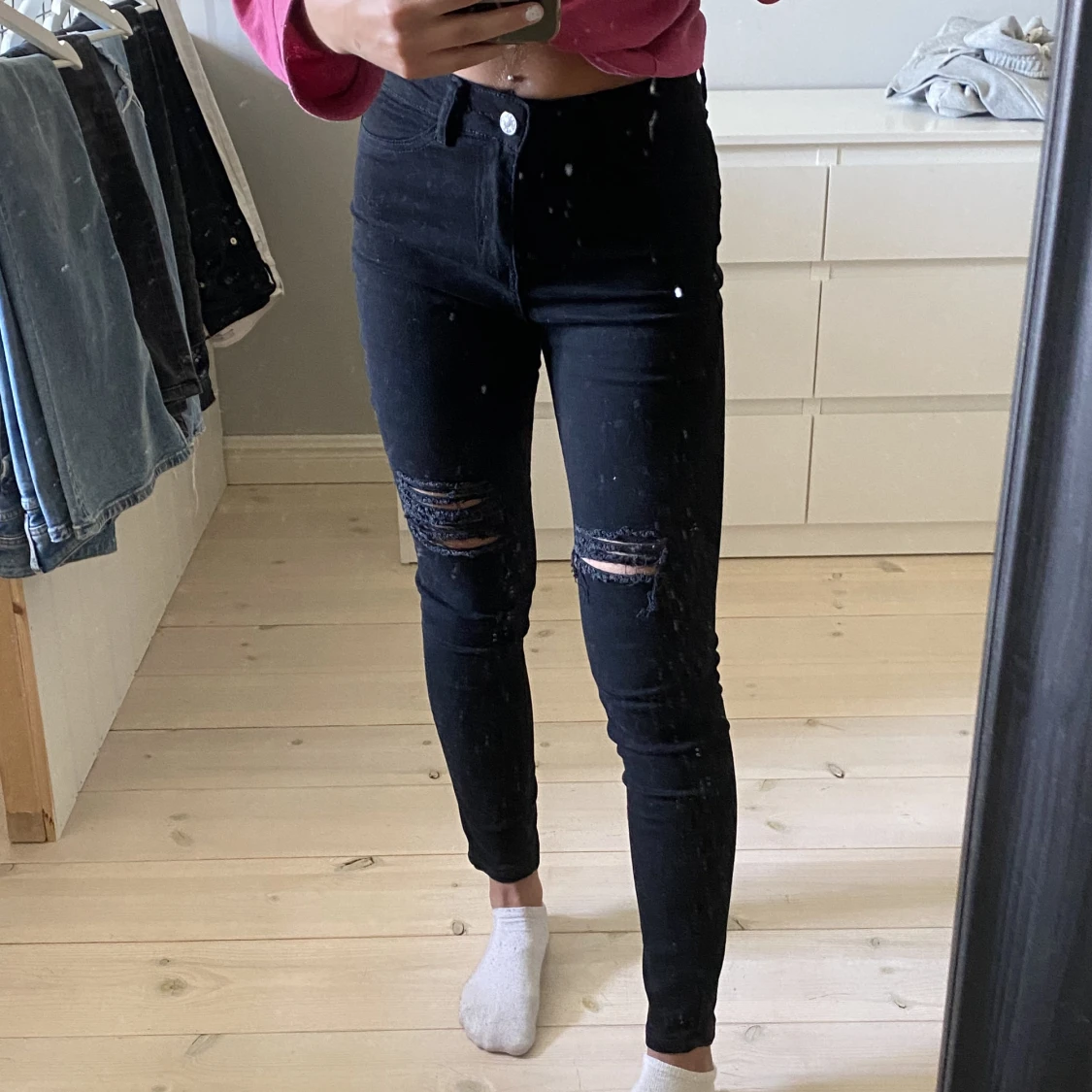 Svarta skinny jeans - 91