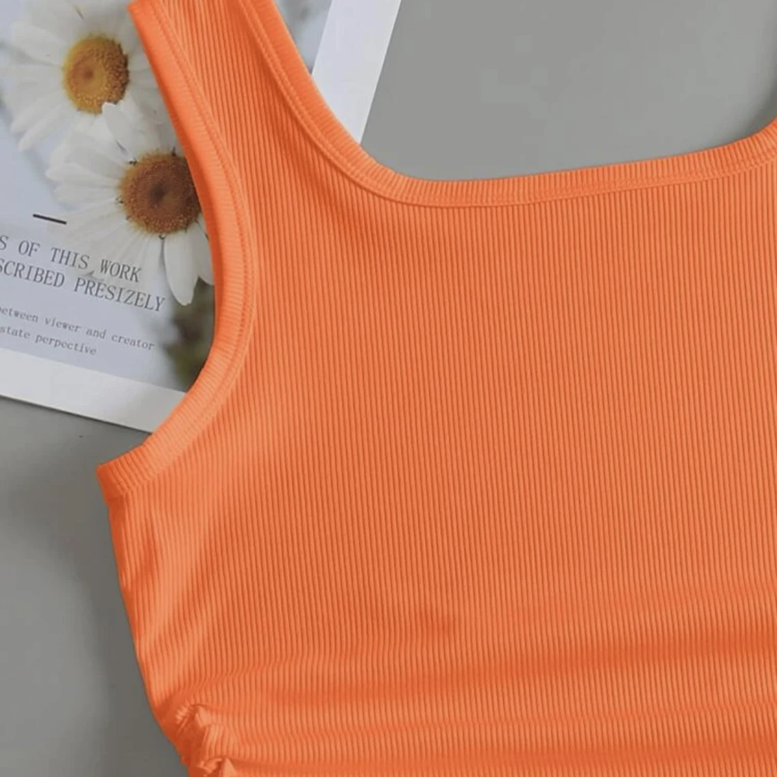 Orange crop top strl XS - 91