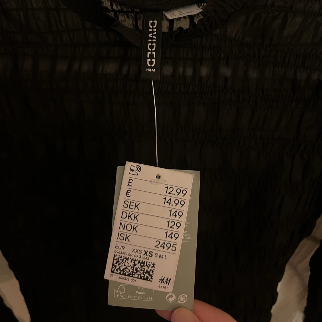 Svart jättefin meshtopp - 24