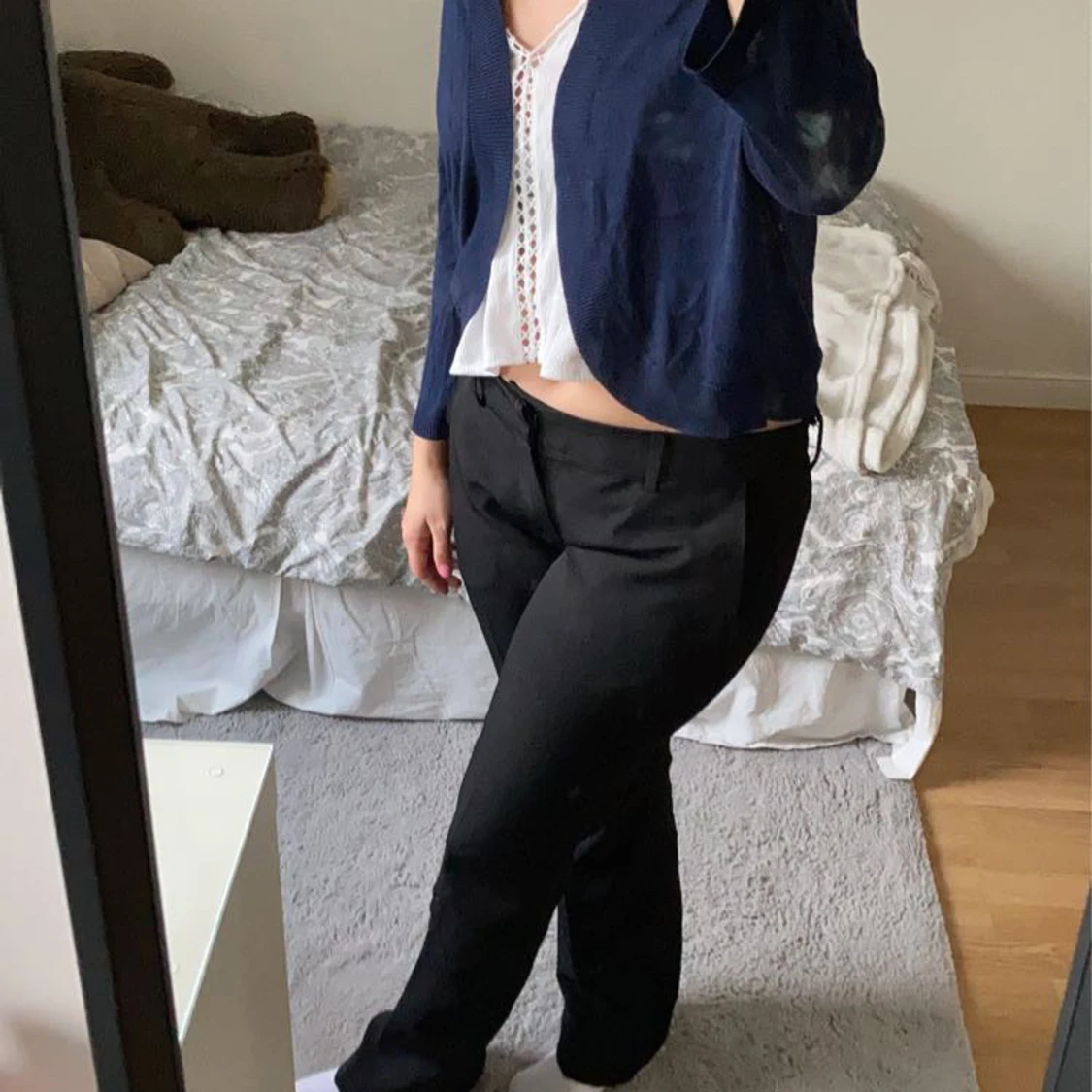 mörkblå kofta - 91