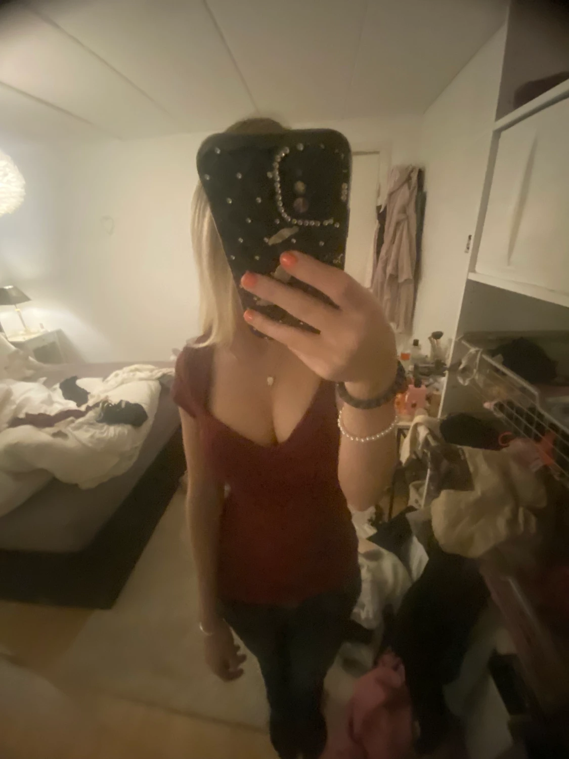 röd fin Anna field tröja - 90