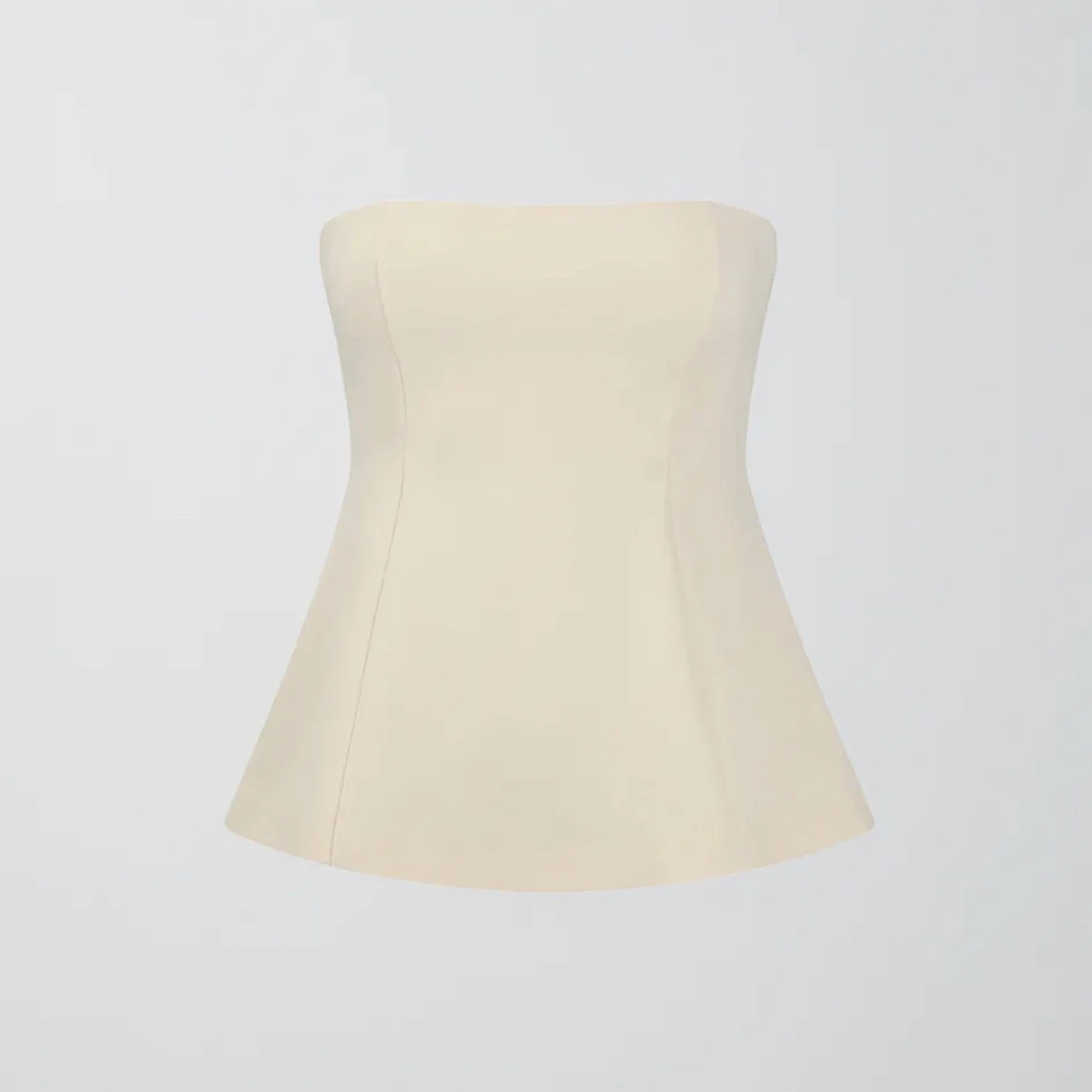 Beige/vit tubtopp  - 91