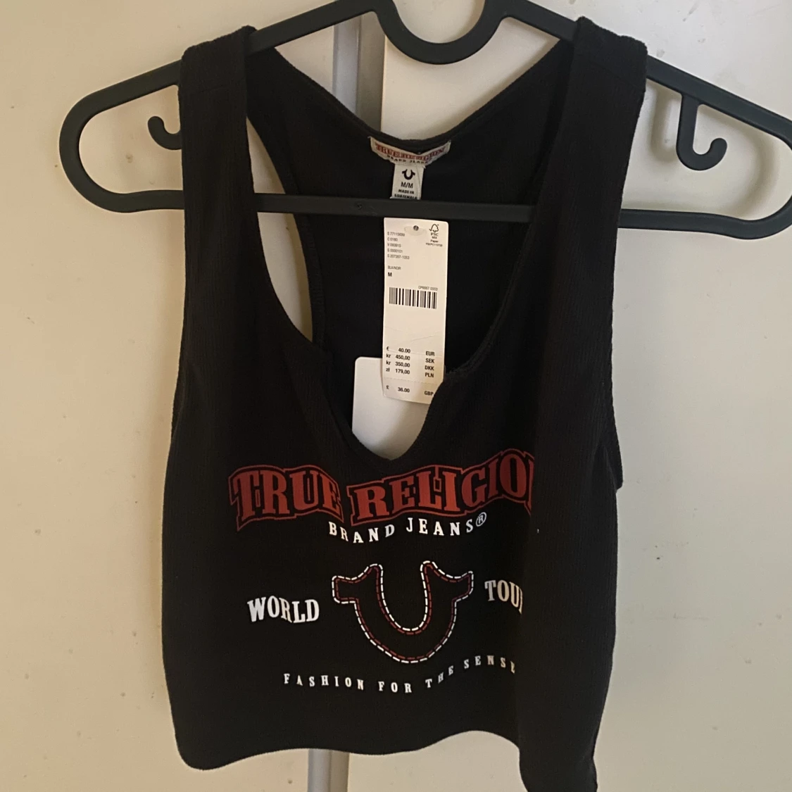 True religion svart linne