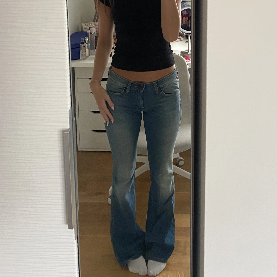 Lågmidjade jeans