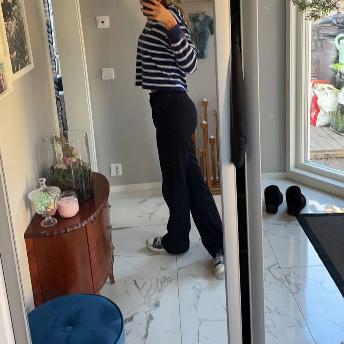 Lågmidjade kostymbyxor  - 90