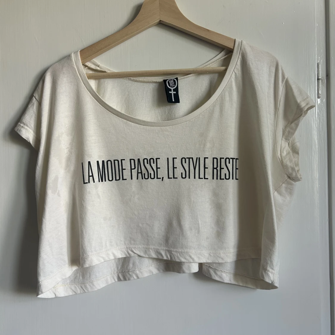 Loosefit topp med tryck - 90