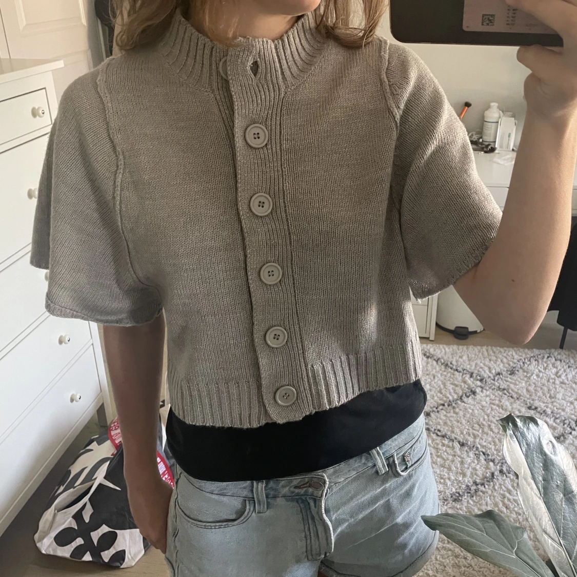 Trekvartsärmad kofta - 91