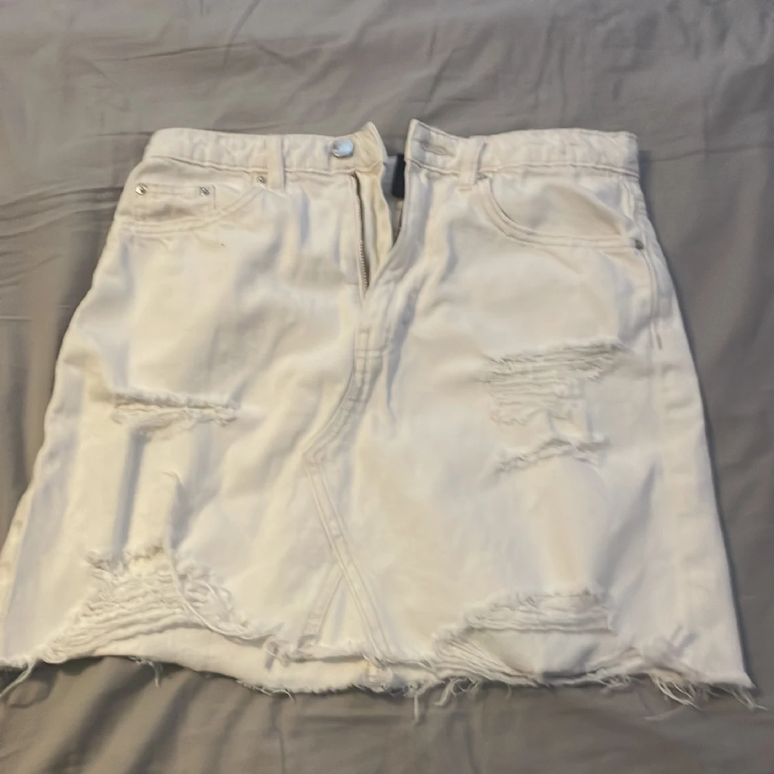 Vit fin sommar kjol! 