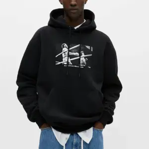 Hoodie ifrån Zalando med tryck på fram och baksida. Kostar 400kr men säljer för 199💕Frakt ingår