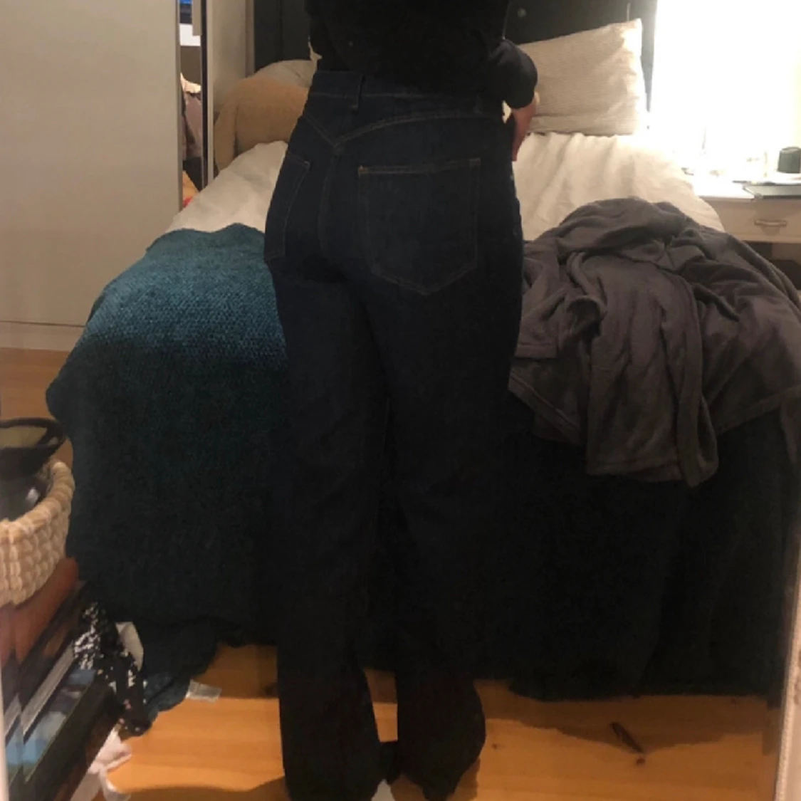 Mörkblå jeans - 90