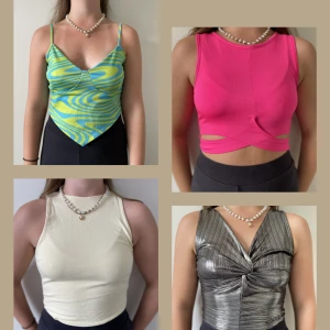 Paket med linnen - Paket med 3st linnen och två Bodys.  19kr/st eller alla 5 för 75 Alla storlekar passar S/M Alla är i väldigt bra skick å vissa är bara använd nån enstaka gång eller aldrig.  