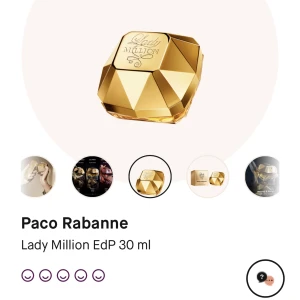 Paco Rabanne Lady Million  - Paco Rabanne Lady Million 30ml Jätte fin doft. Fick i present men hade den redan. Nypris: 700kr (på Kicks) 745kr (på Lyko)  Säljer för 390kr