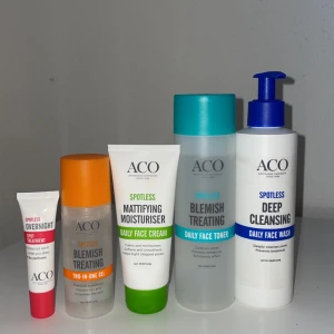 Akne hudvård  - Hudvård för akne hy från aco och serien spotless, nästa fulla, skriv för separata priser annars allt för 60kr+frakt