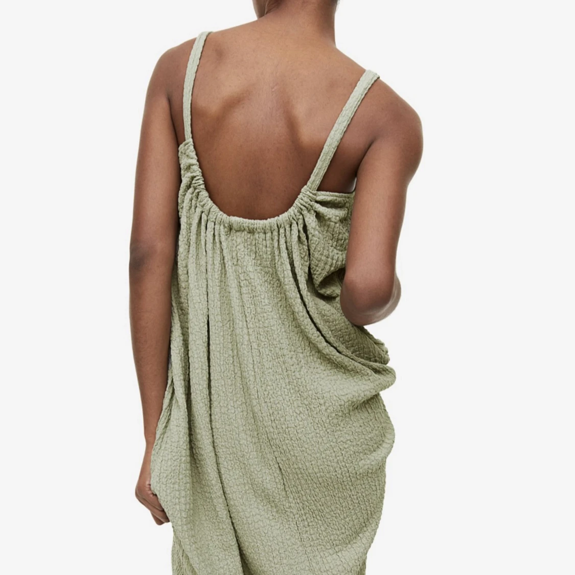 Strukturvävd maxiklänning - 90