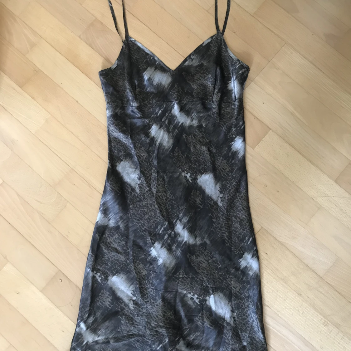 Mörkgrön klänning - 90