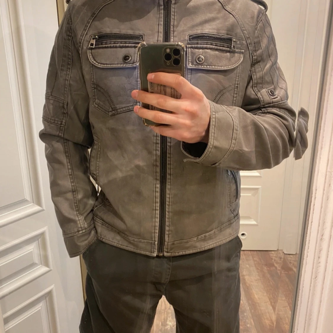 vintage leather jacket - 91