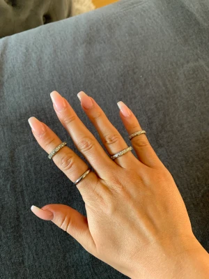 Ringar silver  - Ringar i silver 9st