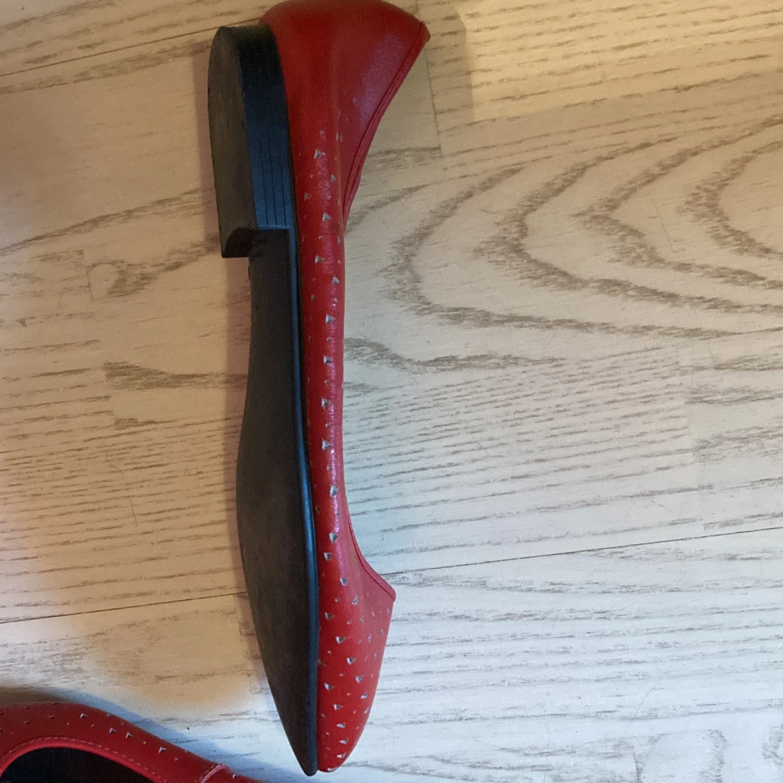 Vintage röda ballerinaskor!! - 90