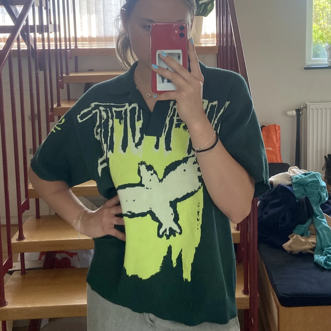 Stickad t-shirt Weekday - 90