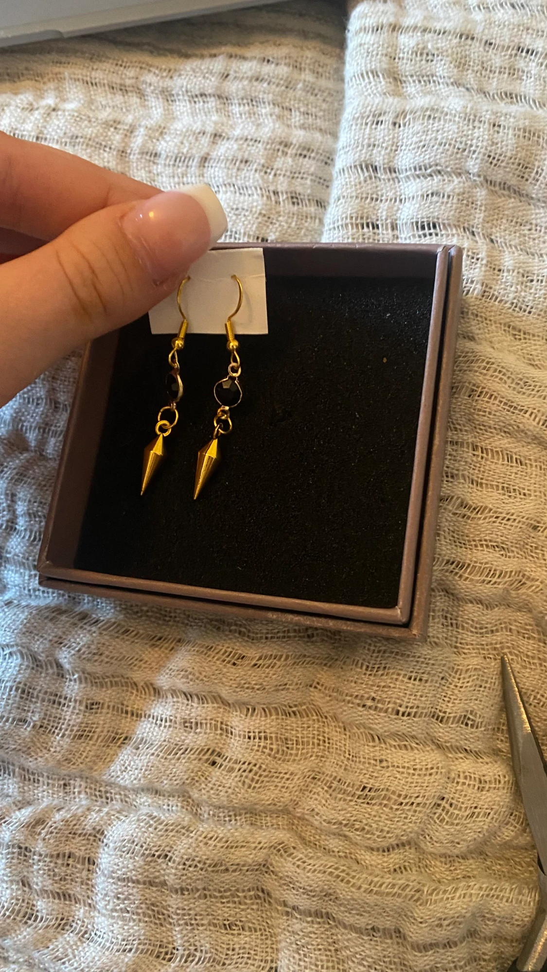 Egengjorda örhängen 