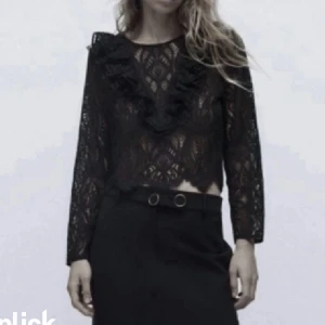 Spetstopp - Säljer min superfina spets blus från zara. Helt oanvänd