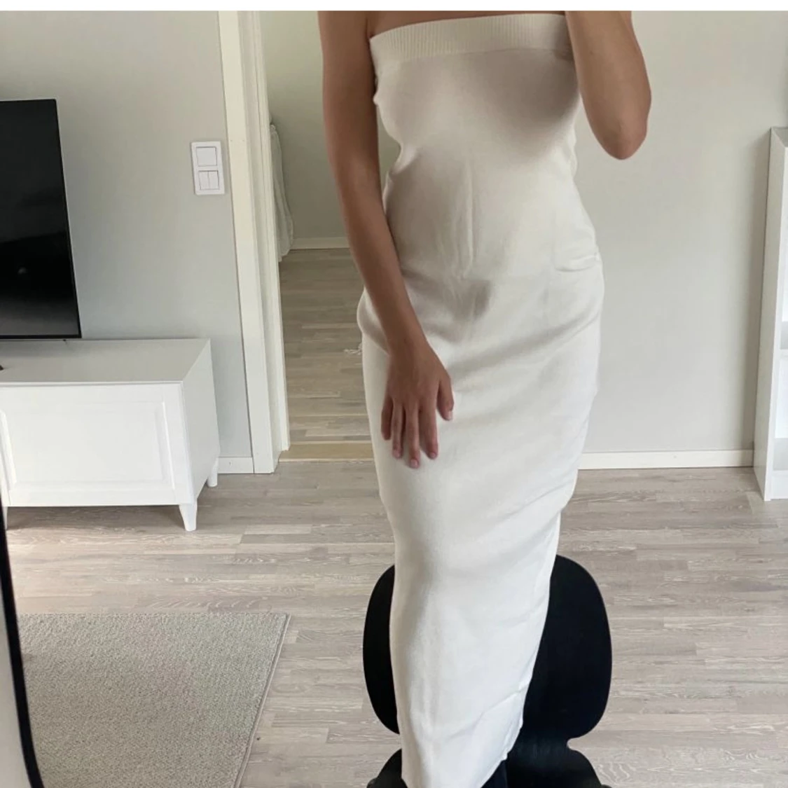 LXA vit klänning  - 90