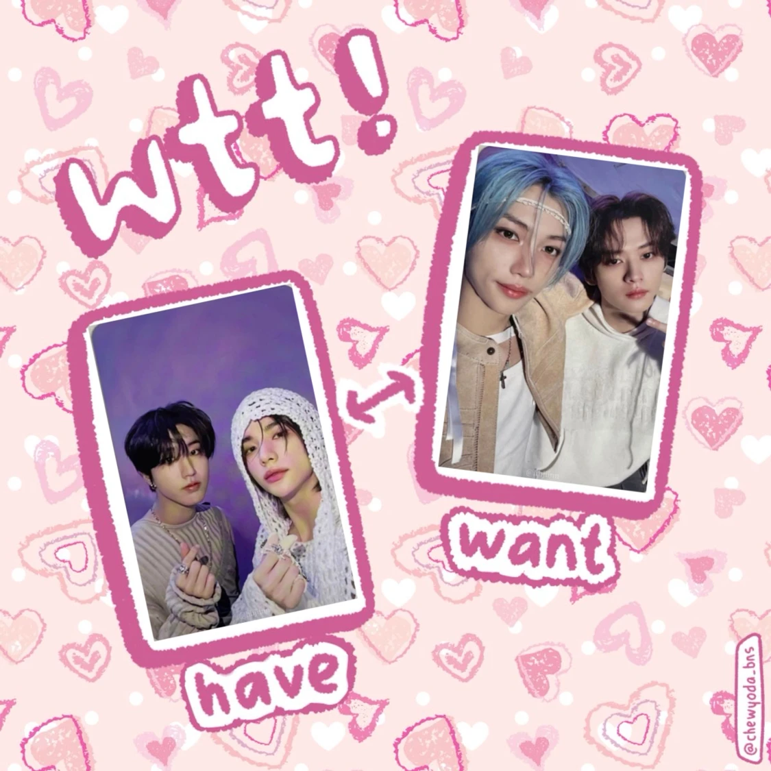 Stray kids unit photocard