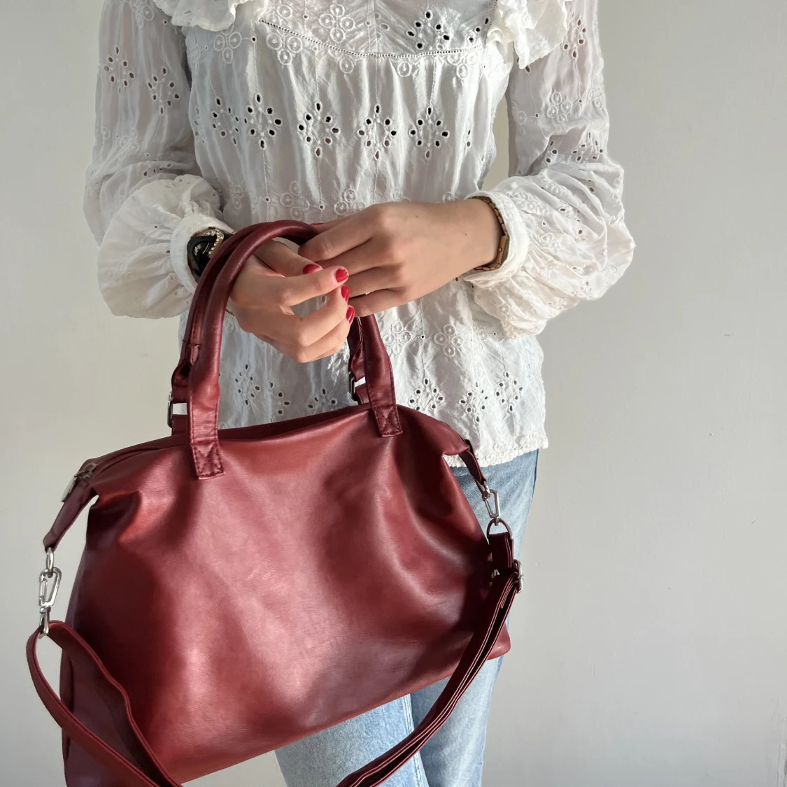 Röd väska - 91