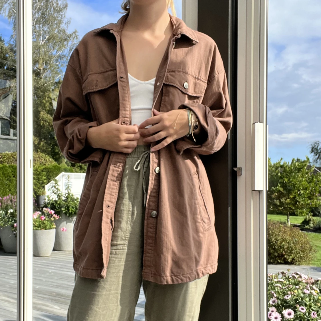 Brun jeansjacka  - 91