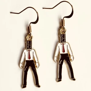 Stereo man örhängen  - Nickelfria krokar och fri frakt 🖤