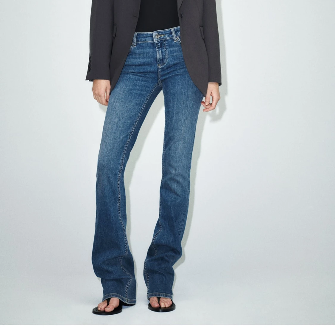 Lågmidjade bootcut jeans zara - 91