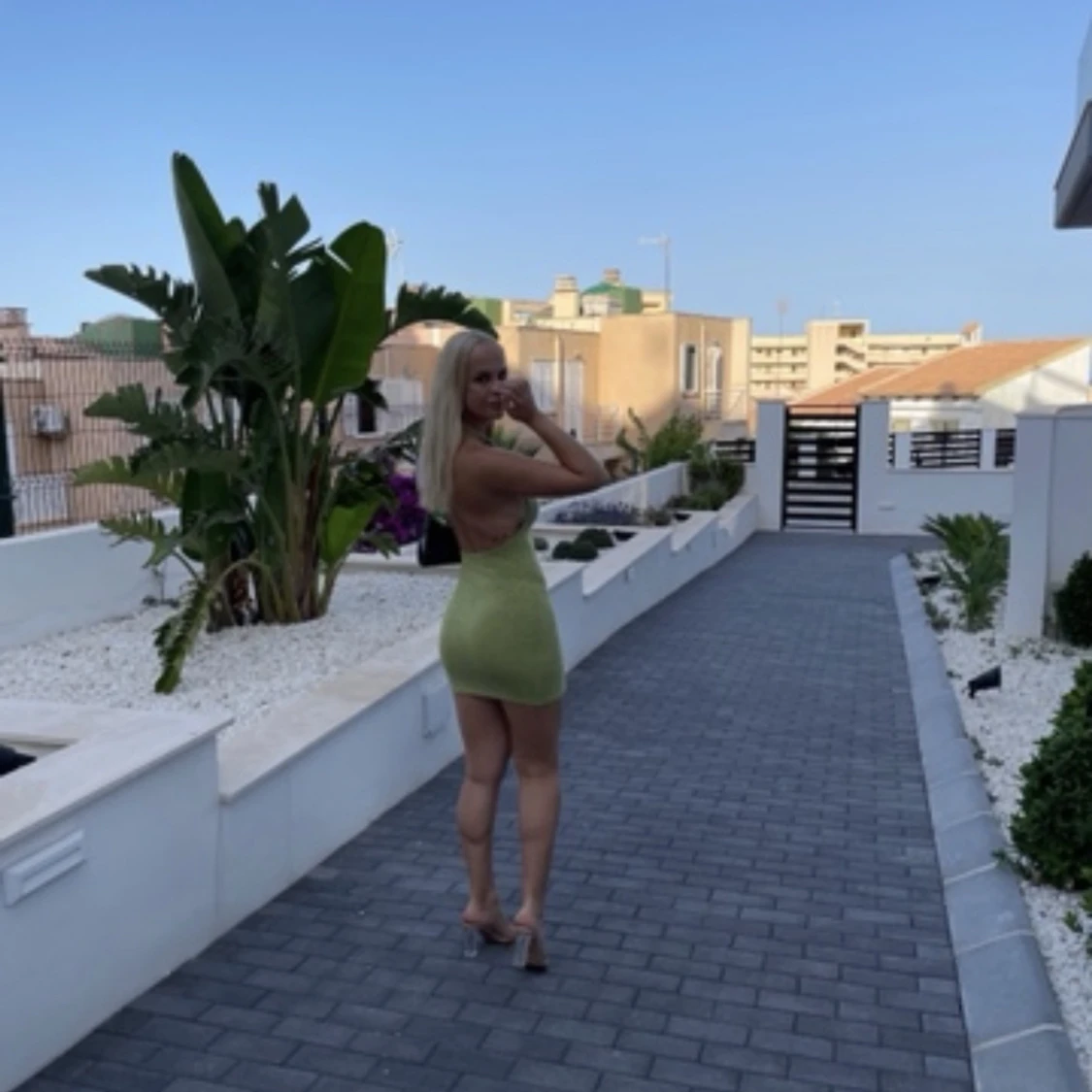 Grön klänning  - 90