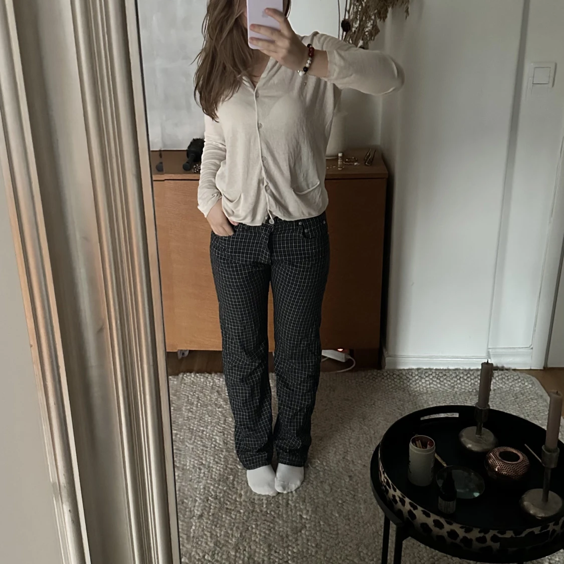 Lågmidjade kostymbyxor