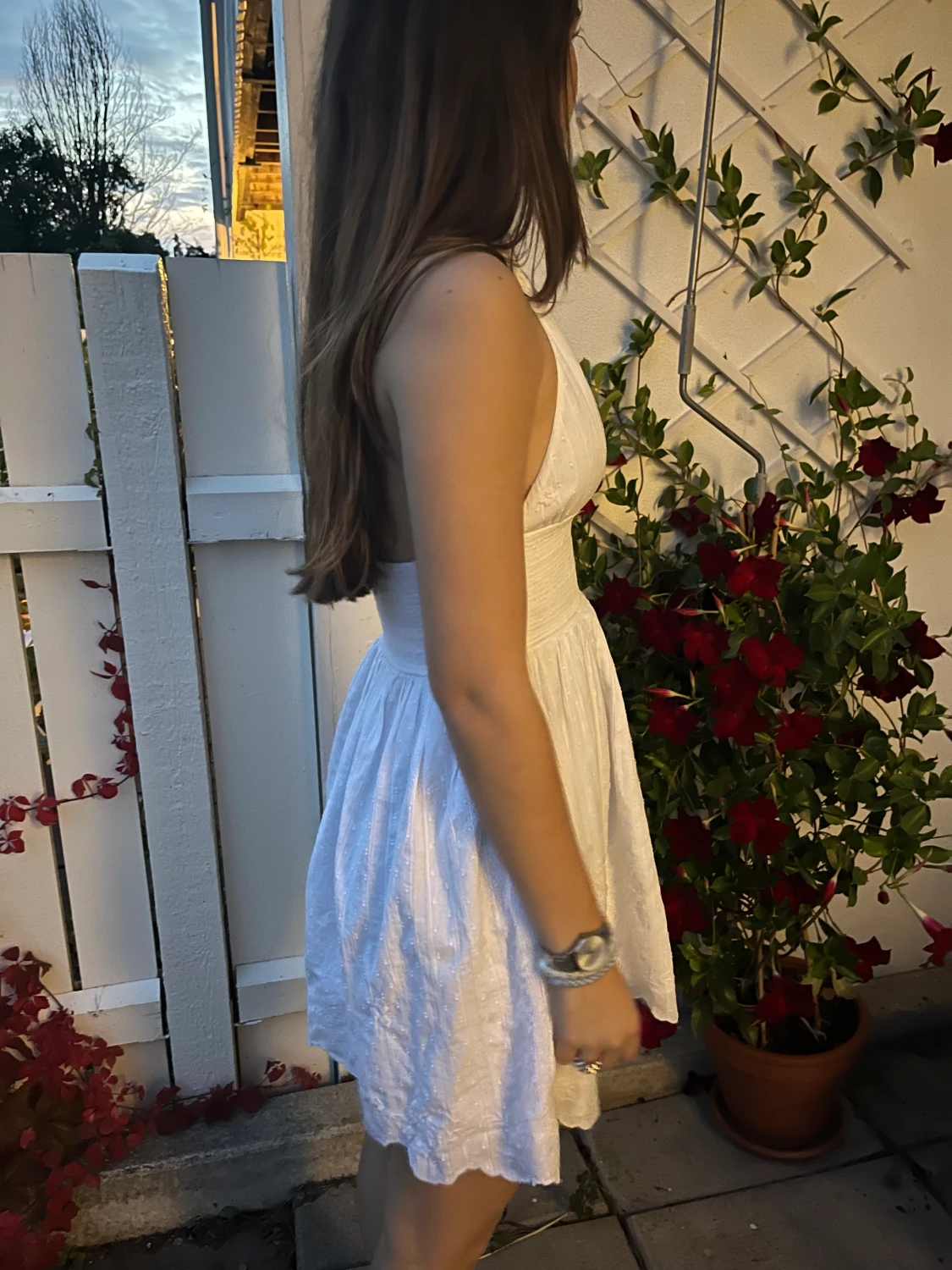 Vit sommarklänning - 90