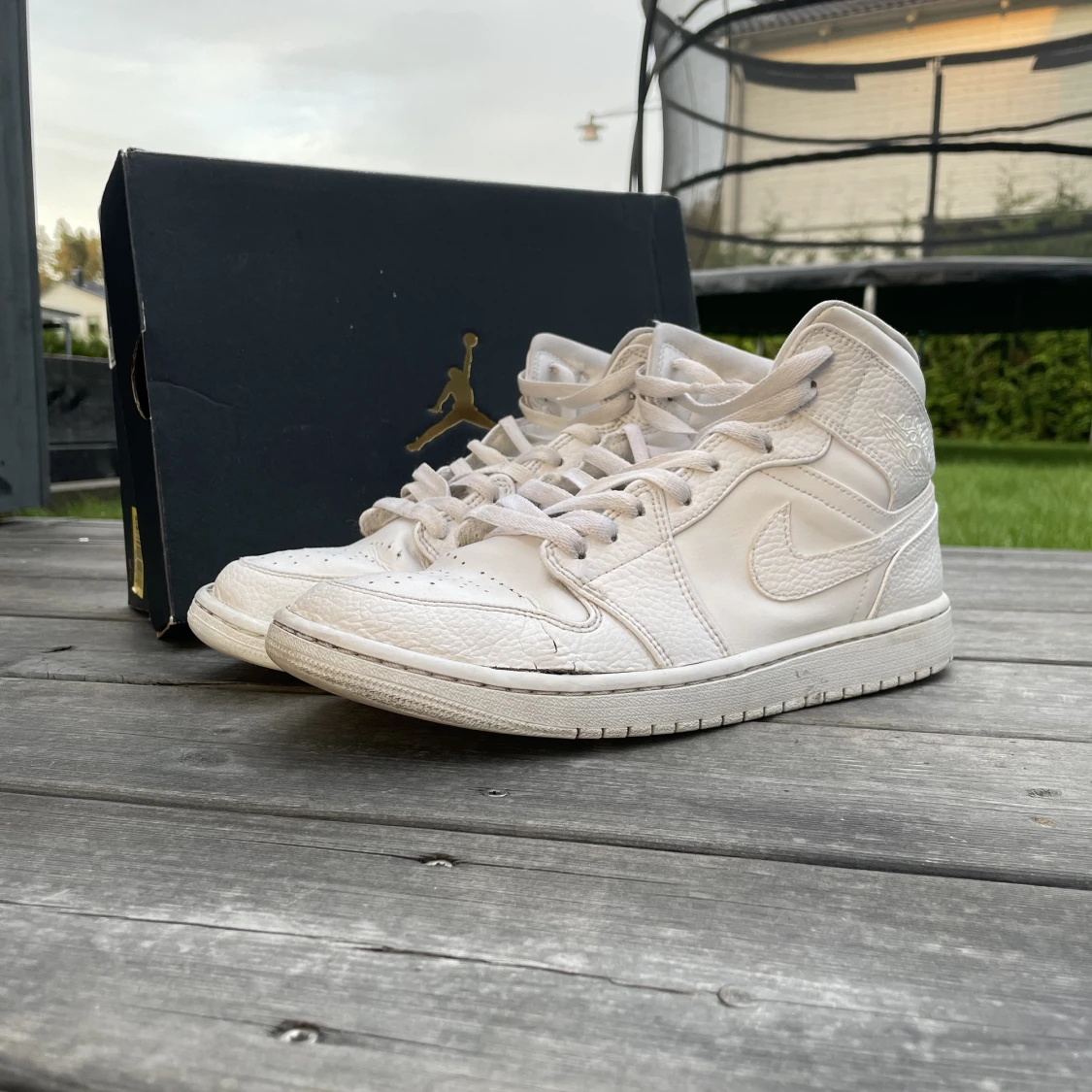 Jordan 1 mid triple white⚪️