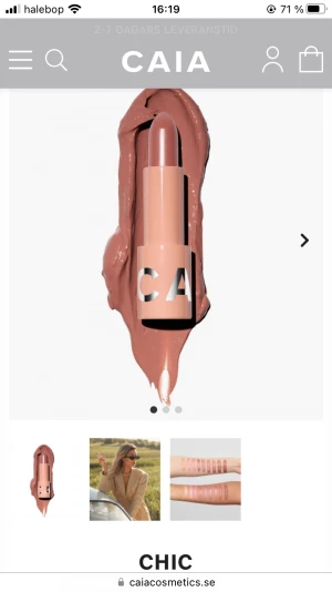 Oanvänt läppstift  - Helt oanvänt läppstift från caia i färgen Chic 