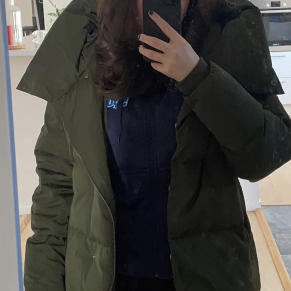 Grön vinterjacka - 91