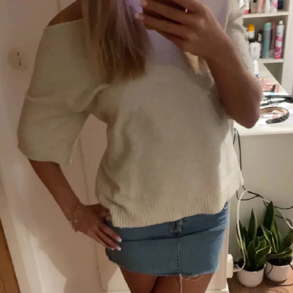 Off shoulder tröja