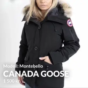 Super fin Canada goose jacka i modellen montebello. Jätte skön och varm jackan är i mycket bra skick då jag inte har andvänt den så mycket. Avtagbar äkta päls