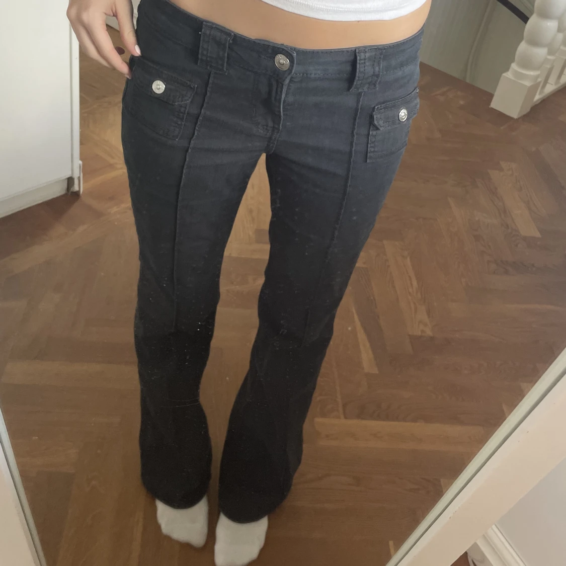 Lågmidjade jeans