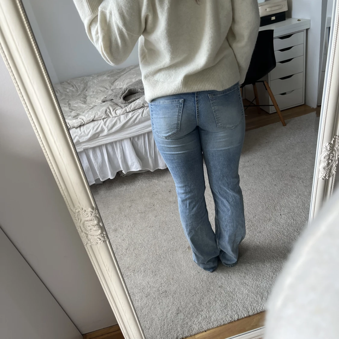 Lågmidjade bootcut jeans - 90
